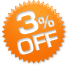 3% OFF 3% OFF