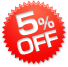 5% OFF 5% OFF