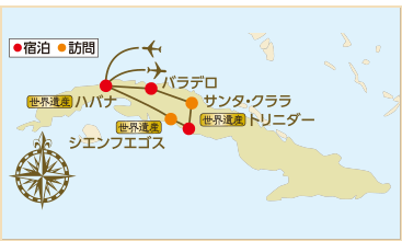 キューバ地図